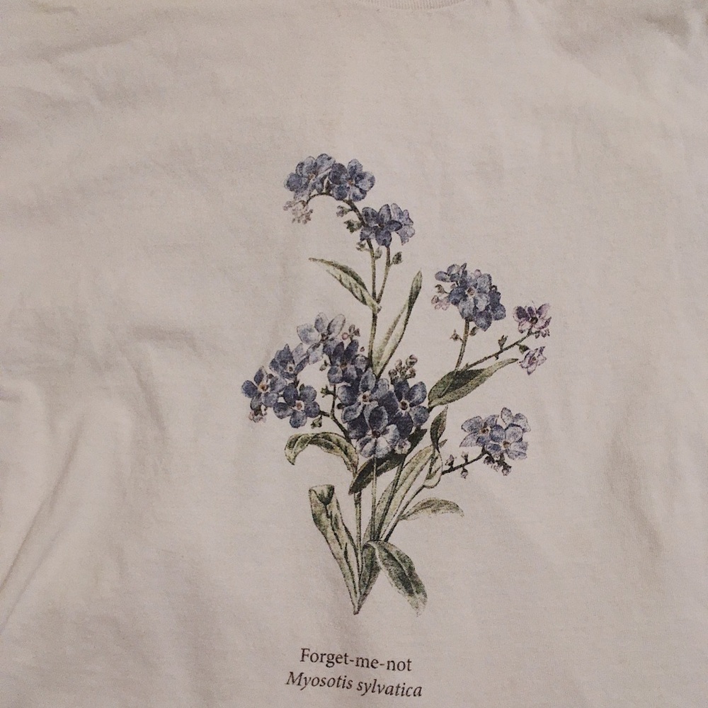 BRANDY MELVILLE t shirt//Forget Me Not